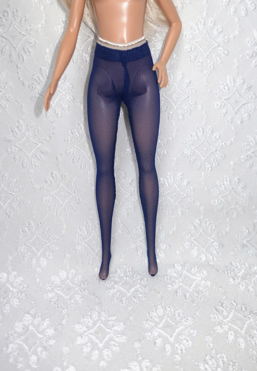 Punčocháče pro Barbie - tm. modré — foto 1