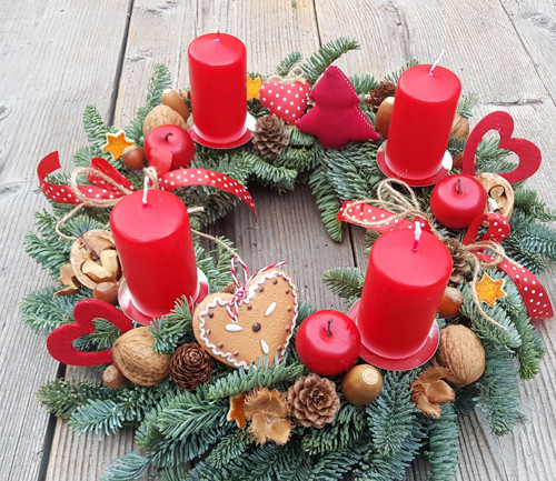 Adventní věnec na stůl — foto 1