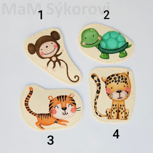 Nažehlovací aplikace menší zvířátka NENí č.4