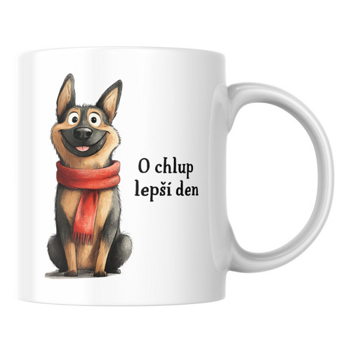O chlup lepší den - Německý ovčák - Hrníček