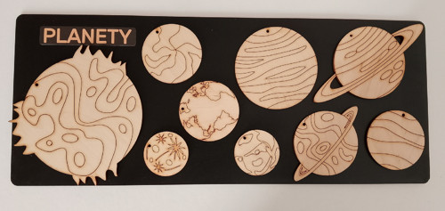 Dřevěné Omalovánky - Planety