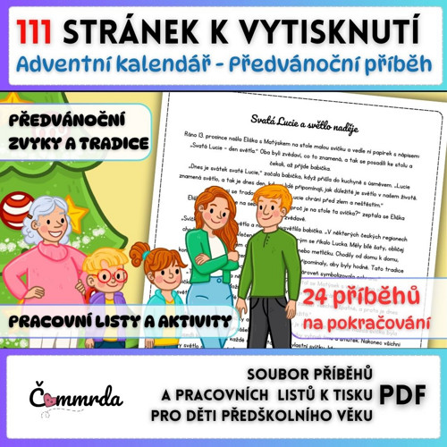Adventní kalendář - Vánoční příběhy (PDF k tisku)