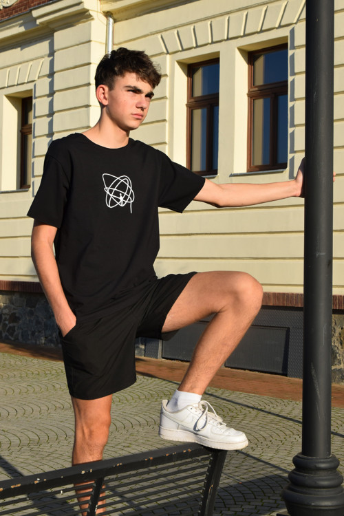 TPa3 Pánské triko asymetrie chodec