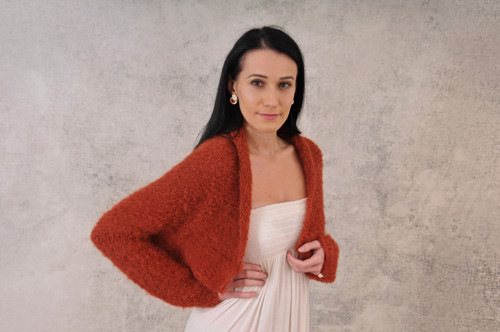 Hebké bolero Sára - alpaca,merino vlna