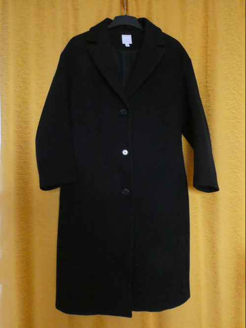 Kabát dámský dlouhý flaušový nový, H&M, elegantní