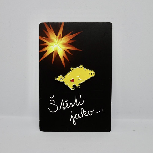 Odznak / Pin Zlaté prasátko