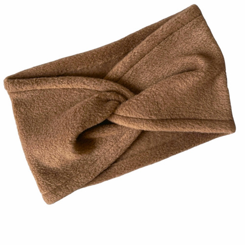Dámská čelenka fleecová - camel S
