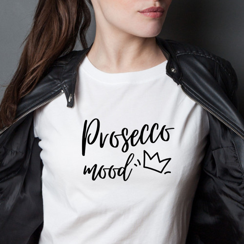 Dámské tričko – Prosecco mood, minimalistické