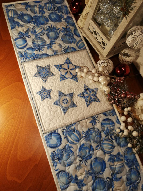 Vánoční běhoun kolekce Stříbrné vánoce — foto 1