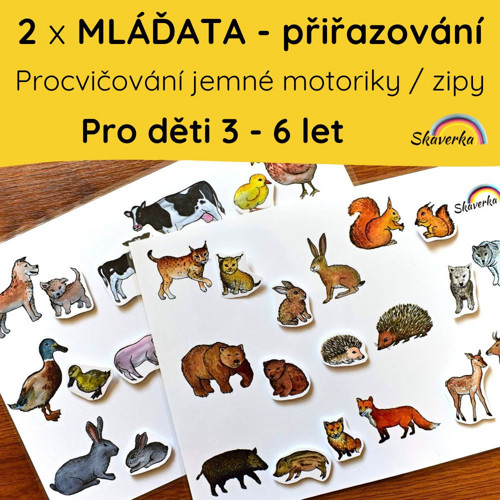 219. Přiřazování mláďat - domácí zvířata
