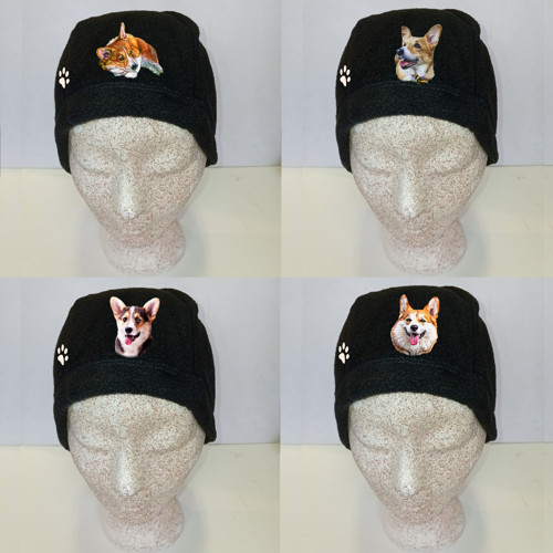 WELSH CORGI FLEECOVÁ ČEPICE UNISEX s ref.prvkem — foto 1