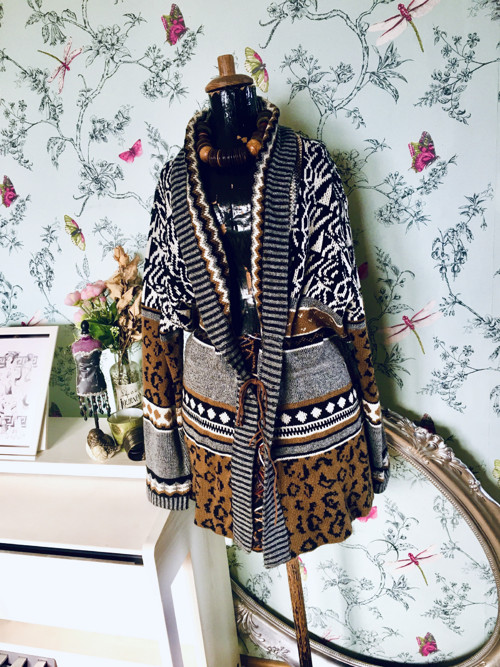Kardigan boho eklektický — foto 1