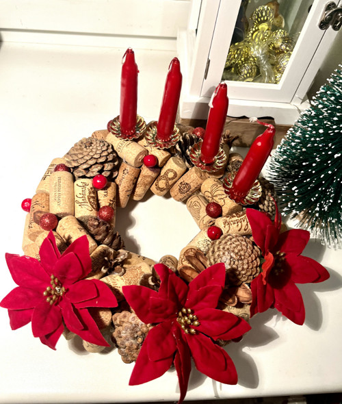 Věneček korkový adventní — foto 1