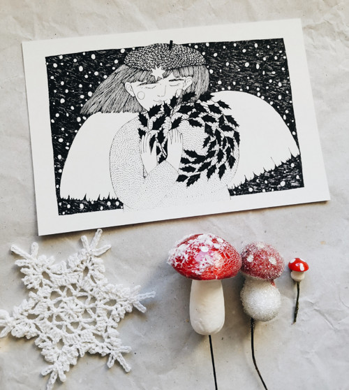 Pohlednice ~ zimní noc ~