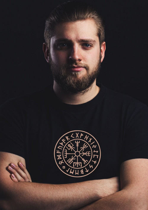 Pánské tričko "Vegvisir - vikingský kompas"