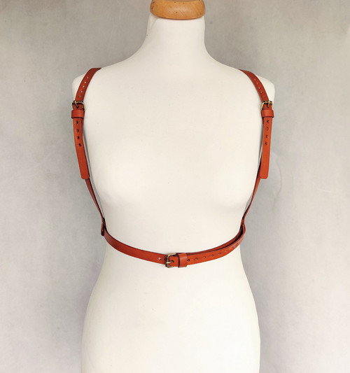 Kožený Harness, kožené kšandičky — foto 1
