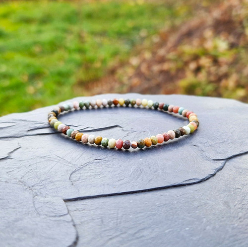 Jaspis z poušte Gobi*rondelky*0,4 cm*náramek