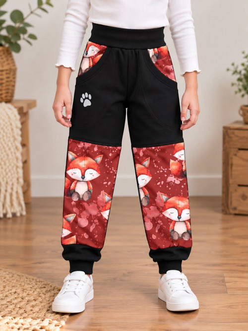 Softshellové kalhoty 86/ - lišky
