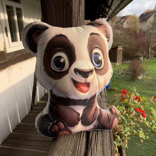 Panda I. - 3D polštář — foto 1