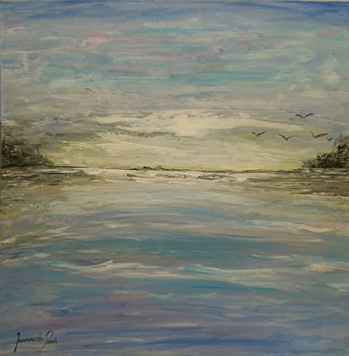 241. Ptáci nad mořem, rozměry 50x50 cm