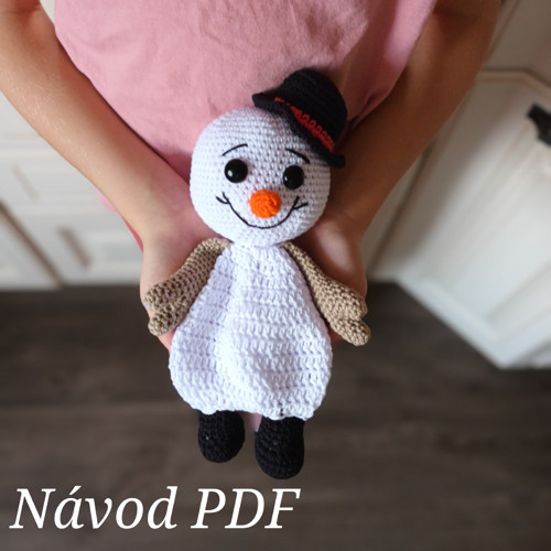 Návod na háčkovaného sněhuláčka na usínání