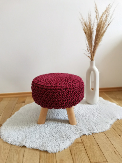 Taburetek mini- bordó