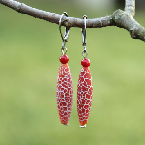 Achát s korálem, chirurg. ocel