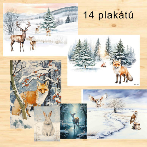 ZVÍŘÁTKA V ZIMĚ - PLAKÁTY v PDF