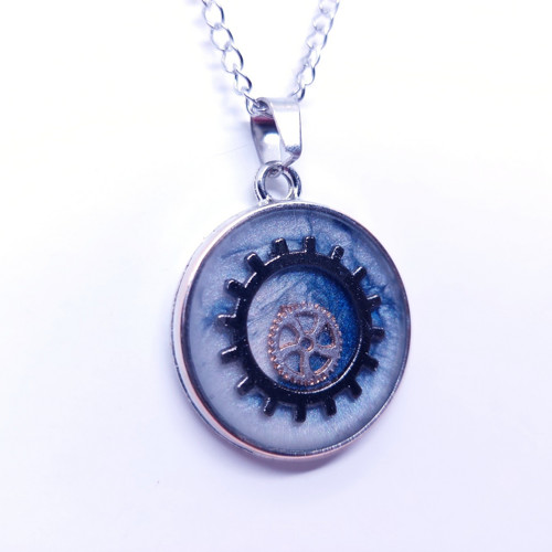 Přívěsek kruh, steampunk styl /24012/