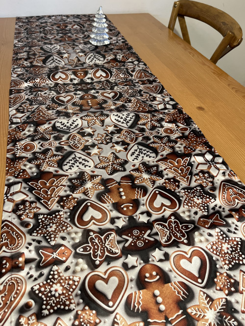 Vánoční běhoun “Perníček” 150/41cm