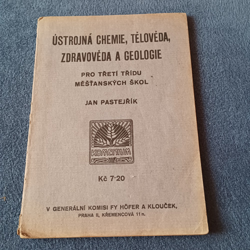 Ústrojná chemie, tělověda, zdravověda a geologie
