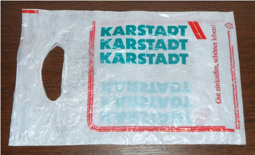 Igelitová TAŠKA, reklamní potisk • Karstadt