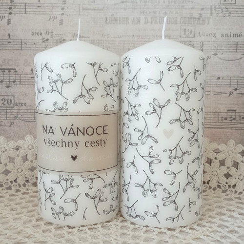 Na Vánoce všechny cesty vedou domů (14x7 cm)