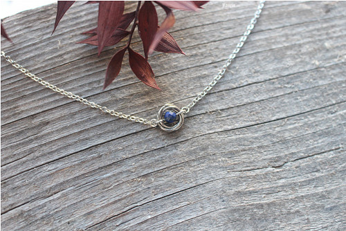 Fortuna nox (nerez. ocel, lapis lazuli)