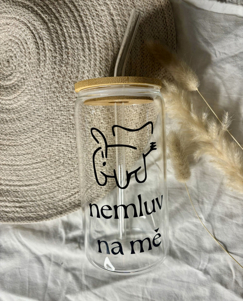 Sklenice "nemluv na mě" — foto 1