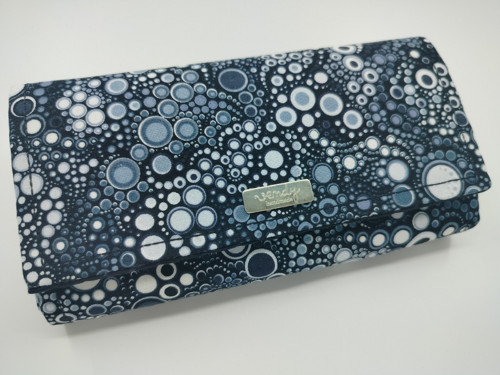 Klopová peněženka bublinky černé