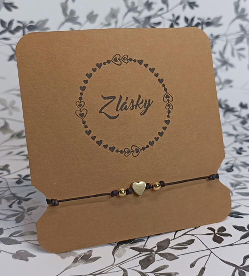 Z lásky - náramek na šňůrce