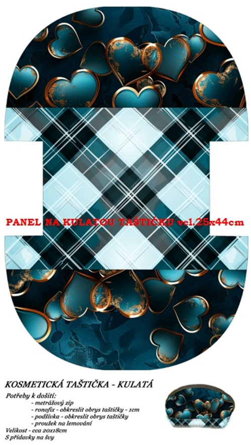 Panel na taštičku kočárkovina - skladem