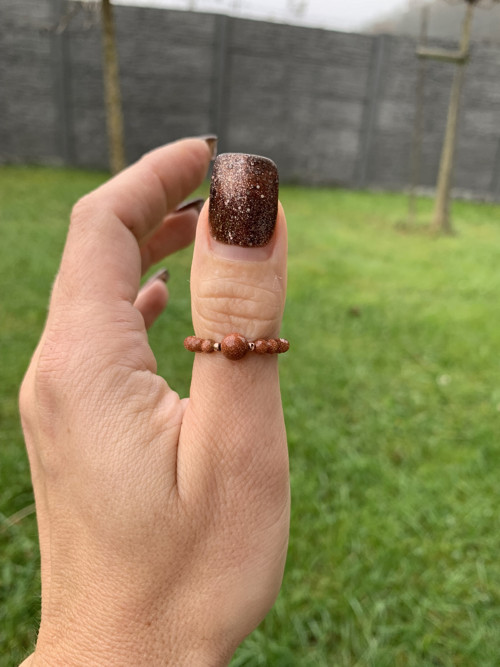 Prstýnek přírodní Živec — foto 1