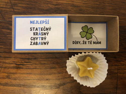 Nejlepší táta - jedna svíčka