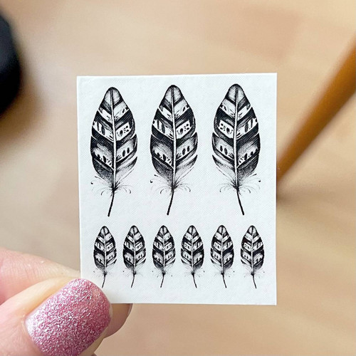 Dočasné tetovačky Tiny Tattoos Pírka T0067 — foto 1