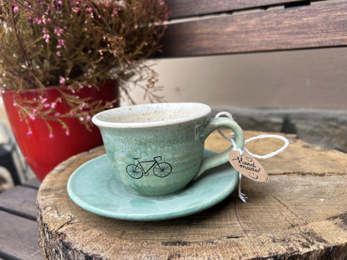 Espresso cyklohrnek, zelený