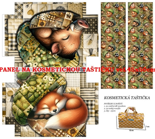 Panel na taštičku bavlna - skladem — foto 1