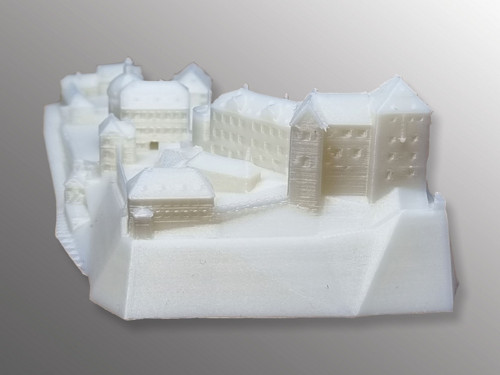 3D tisk modelu hradu a zámku Bečov nad Teplou