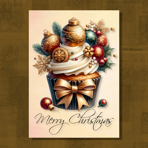 Cupcake Merry Christmas