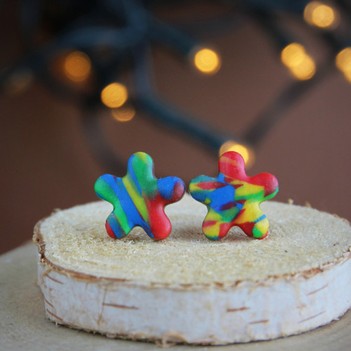 Barevné kytičky, fimo pecky — foto 1