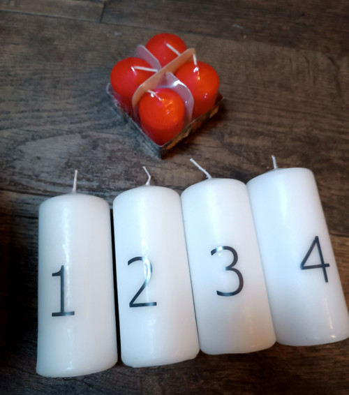 Svíčky k adventnímu věnci — foto 1