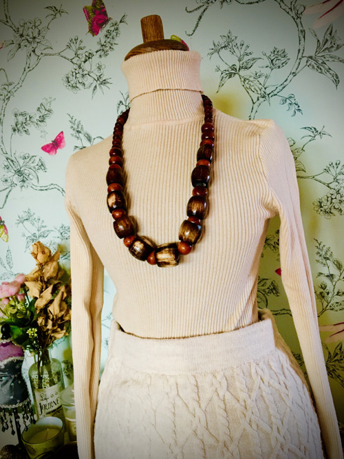 Náhrdelník vintage přírodní — foto 1