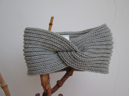 Čelenka 100% merino šedá — foto 1