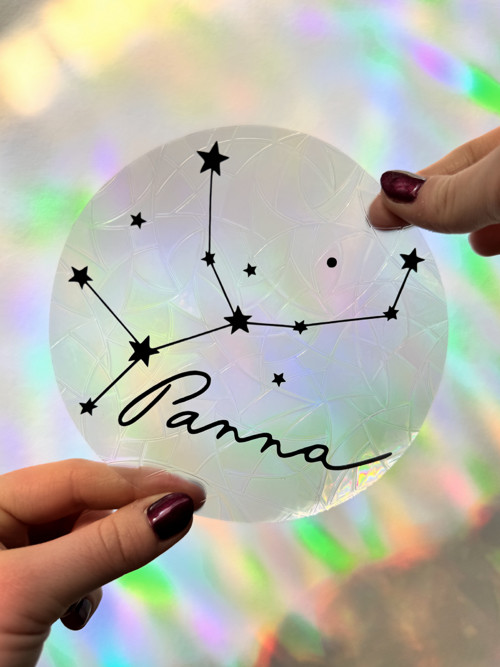Nálepka Panna lapač slunce suncatcher na okno
